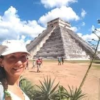 Nicia López viajando por México
